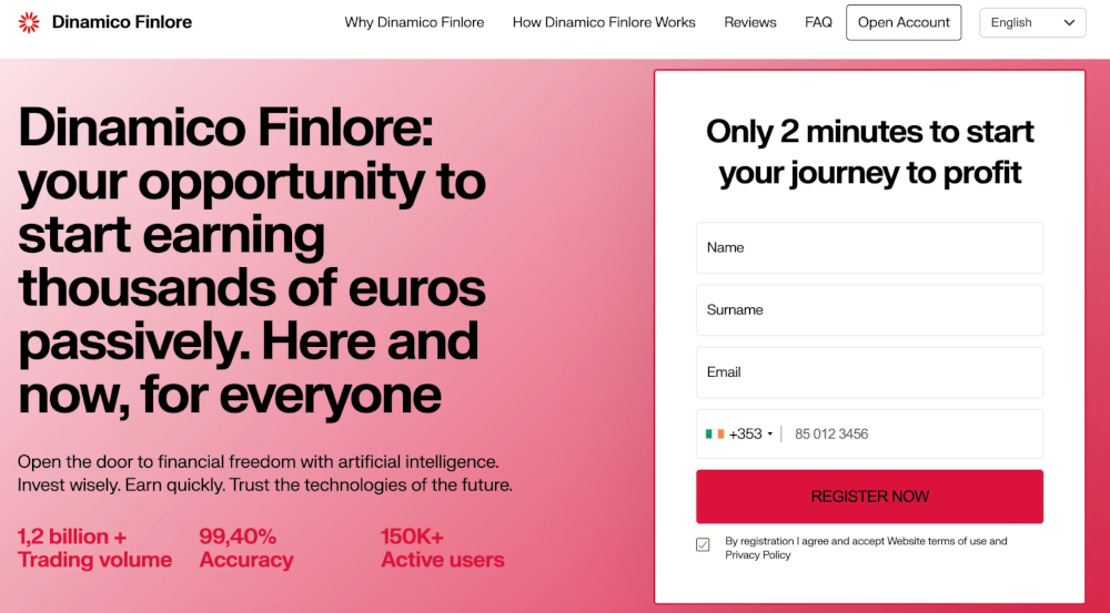 Stop Trading with Frustration. Start Trading with Dinamico Finlore